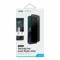 Uniq стекло для iPhone 15 Pro OPTIX Privacy (Антишпион) Clear/Black (+installer)