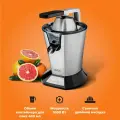 Соковыжималка для цитрусовых 2 насадки для фруктов, сокодавка электрическая для апельсин, пресс для лимона, чаша 400 мл, OBERHOF Zitruspresse J-35