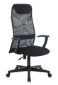 Кресло руководителя Бюрократ KB-8 черный TW-01 TW-11 сетка/ткань с подголов. крестов. пластик