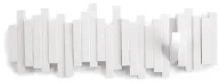 Вешалка настенная Sticks белая