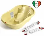 Комплект ванночка Ok Baby Onda желтый 13+подставка Barre Kit