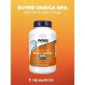 NOW Super Omega EPA 1200 mg 360EPA/240DHA - 120 капсул (1461 мг)