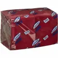 Салфетки бумажные 24x24см, 1-слойные Luscan Profi Pack, бордовые, 400шт, 10 уп.