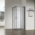 Душевой уголок Veconi Rovigo 120х80 RV50B-12080-01-C8 без поддона, стекло прозрачное, профиль черный