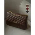 Сумка багет на цепочке через плечо маленькая
