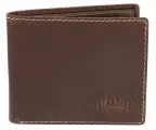 Бумажник KLONDIKE 1896, фактура гладкая, коричневый