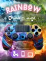 Беспроводной Геймпад (джойстик) для игровой приставки, смартфона, ПК (Rainbow)