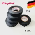 Coroplast 839, 5шт. 25 метров * 19мм * ПЭТ-ткань лавсан, тканевая изолента, для подкапотного пространства