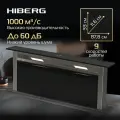 Вытяжка для кухни Hiberg VTMF 90100 B встраиваемая в столешницу, 9 уровней мощности, таймер отключения, цвет нержавеющая сталь и черное закаленное стекло