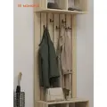 Вешалка настенная для одежды в прихожую MONOFIX одос, ЛДСП дуб сонома