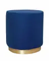Пуфик Mak-interior Topper blue, круглый, мягкий без ящика, 1шт