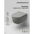 Подвесной унитаз Ceramicanova Modena Rimless антрацит матовый CN6063MH