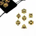 Набор кубиков для D&D (Dungeons and Dragons, ДнД) Время игры, серия: D&D, 7 шт, золото