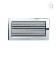 Вентиляционная решетка для камина Kratki (Польша) Полированный хром 17х30 с жалюзи