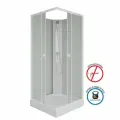 Душевая кабина Niagara Promo 90x90 P90/13Q/MT/BK поддон низкий, стекло матовое, профиль белый