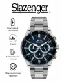 Наручные часы Slazenger, черный/синий/серебристый