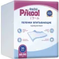 Пелёнки одноразовые Pikool Comfort 60х90 60 см 30 шт. 1 шт. белый целлюлоза
