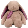 Мягкая игрушка Кролик 38 см пудровый/фиолетовый, Lapkin,