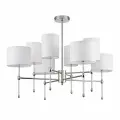 Lumion 6589/8C CLASSI LN25 хром/белый, металл/текстиль Люстра потолочная E14 8*40W 220V LATTI