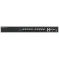 Zyxel XGS2220-30F-EU0101F Коммутатор XGS2220-30F L3 Access switch, rack 19, 24xSFP, 2xRJ-45: 1/2.5/5/10G, 4xSFP+, standalone/cloud management