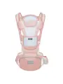 Рюкзак-переноска, для новорожденных с 3 месяцев, дышащий, розовый