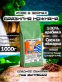 Кофе в зернах Юнат Кофе Бразилия Можиана, 100% арабика, обжарим перед отправкой, 1 кг, средняя обжарка