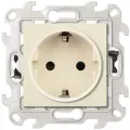 Механизм розетки 1-м СП Simon24 Push&Go 16А IP20 2P+E защ. шторки сл. кость Simon 2420432-031 (6шт. в упак.)