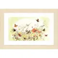 PN-0007967 Набор для вышивки крестом LanArte Flowers/Butterfly Бабочки на лугу
