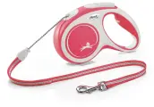 Flexi New Comfort M Cord 5м до 20кг поводок-рулетка трос, красный
