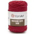 Пряжа YarnArt Macrame Rope 3 мм, цвет: 773 красный, 63 м, 250 грамм, 4 мотка (количество товаров в комплекте: 4)