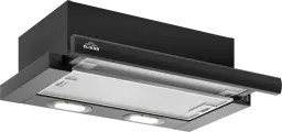 Встраиваемая вытяжка интегра 60П-400-В2Л черный/черный