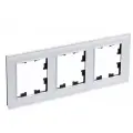 Рамка трехпостовая ATLASDESIGN NATURE, стекло белый | код. ATN320103 | Schneider Electric (4шт. в упак.)