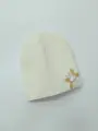 Шапка-бини Мой Ангелок весна\осень для девочек, размер 1-2 года, молочный