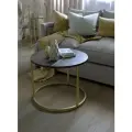 Стол журнальный Соло. Черный/золотой