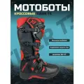 Мотоботы TIGER T3 черный/красный 41
