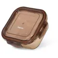 Fissman Контейнер 6523, 15x15 см,  ⌀15 см, коричневый, 1 шт.