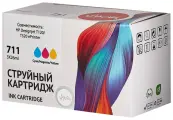 Sakura Printing Струйный картридж Sakura P2V32A (№711 Tri-colour) для HP, триколор, 73 мл.