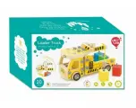 Конструктор развивающий Lucy&Leo Грузовик-погрузчик дерево, 20 деталей, для мальчиков, от 3лет