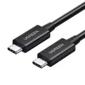 Кабель Ugreen USBC-C - USBC-C, 0.8м, 100 Вт, резиновое покрытие, черный (30389)