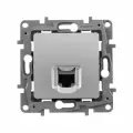 10 шт. Legrand Etika Алюминий Розетка компьютерная RJ45, 5е UTP 672441
