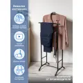 Вешалка напольная для одежды металлическая стойка в прихожую и офис ВКН2/Ч
