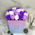 Букет из мыльных роз, цветы из мыла, Цветы на 14 февраля и 8 марта, подарок