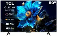 50 Телевизор TCL 50P7K черный QLED 3840x2160, 4K UHD, 60 Гц, Wi-Fi, Google TV