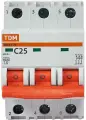 Выключатель автоматический 3-полюсный (3P) 25А C 4.5кА ВА47-29 TDM ELECTRIC