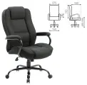 Кресло руководителя BRABIX PREMIUM Heavy Duty HD-002, усиленная конструкция, нагрузка до 200 кг, ткань