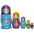 Официальная Матрешка Города Участники UEFA евро 2020. / 15см, 5 мест.