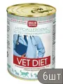 Solid Natura Набор 6 шт Консервы для собак Solid Natura VET Hypoallergenic диета, 340г 2.04 кг