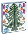 Новогодний набор Bondibon Деревянная ёлочка 3D с игрушками, высота 22см (ВВ5208)