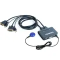 KVM-переключатель 2 порта VGA DVI HDMI 4K с пультом, DVI KVM