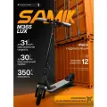 Электросамокат SAMIK M365 Lux, черный, складной, максимальная нагрузка до 120кг, до 31 км\ч